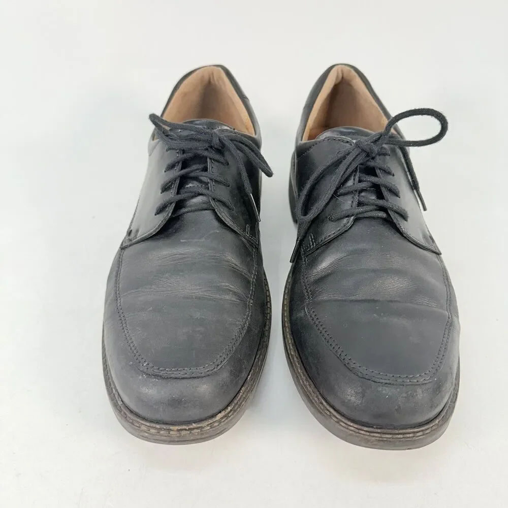 Ecco Shoes Holton Apron Toe Oxford N62111401001 Men’s Black Leather US 11 EU 45